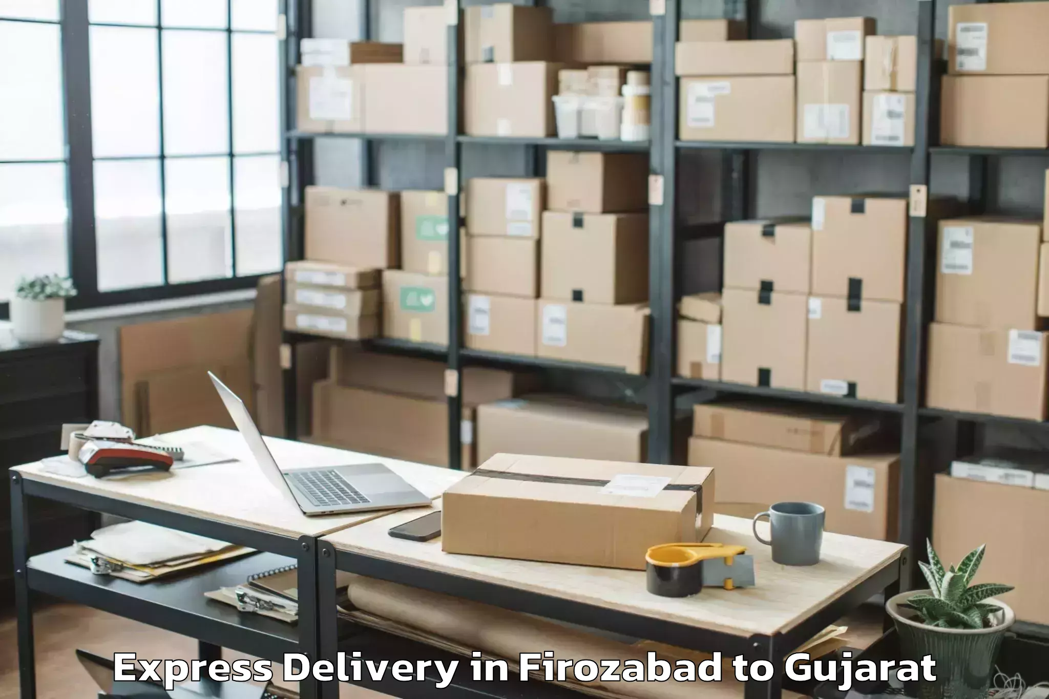 Firozabad to Rai University Ahmedabad Express Delivery